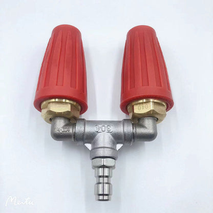 Pressure Washer Nozzle Dual Rotating Quick-Connect Set of 2