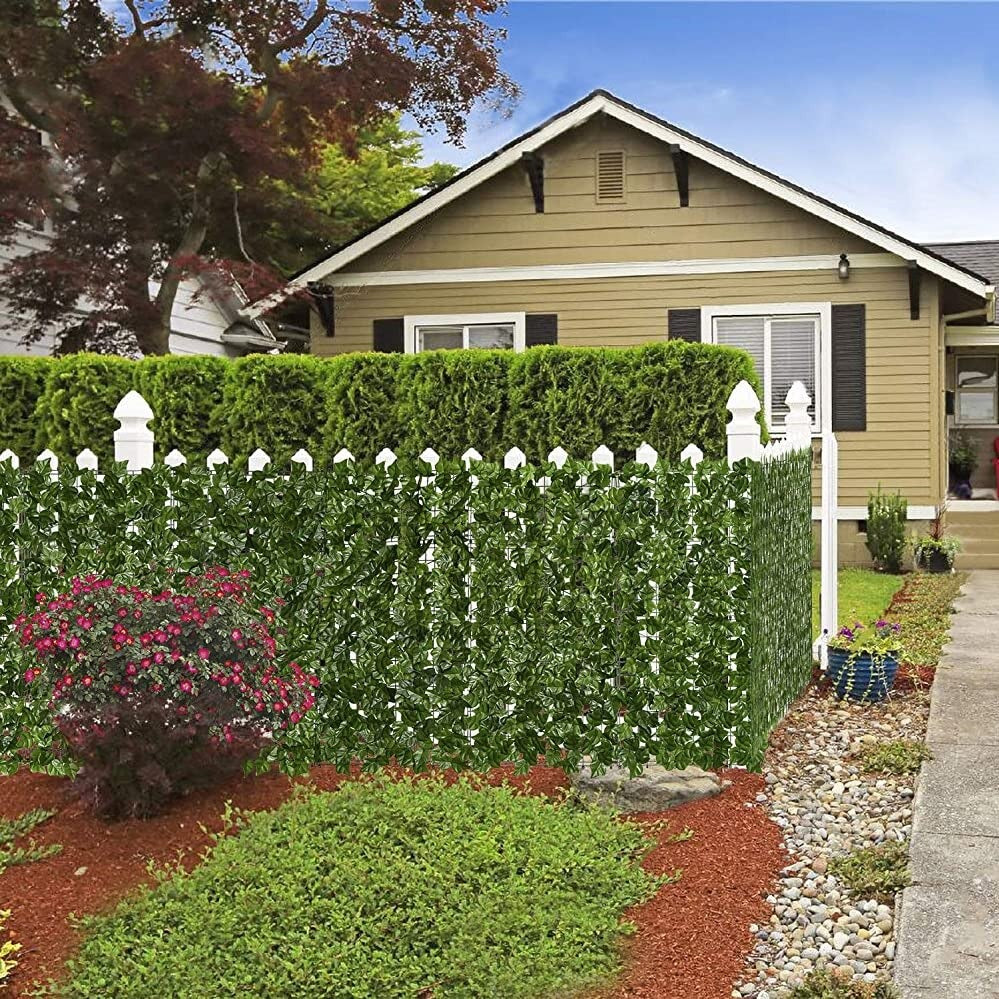 Privacy Screen Artificial Leaf Dense Coverage UV-Resistant