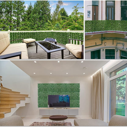 Privacy Screen Artificial Leaf Dense Coverage UV-Resistant