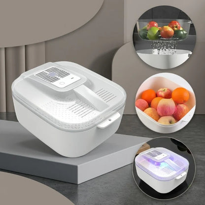 Produce Washing Box Removable Drainer Stackable BPA-Free