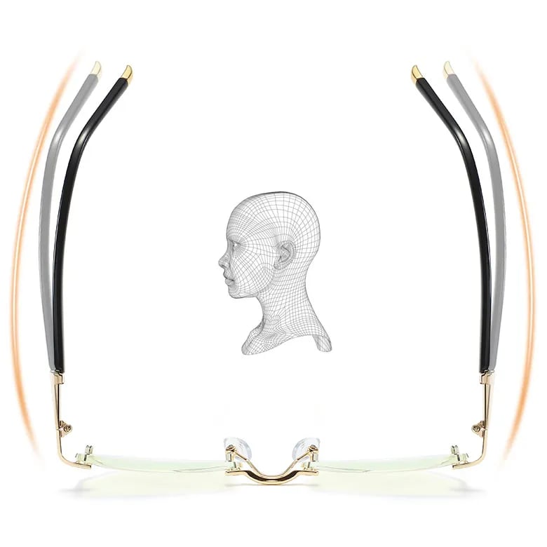 Progressive Glasses Anti-Blue Light Lightweight TR90 Frame