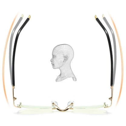 Progressive Glasses Anti-Blue Light Lightweight TR90 Frame