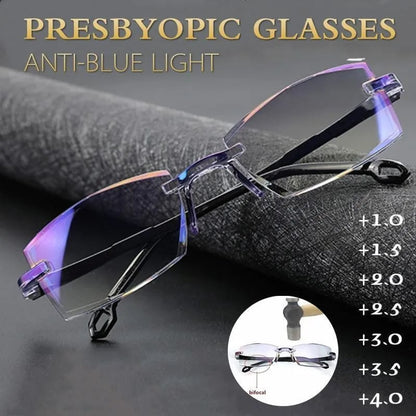 Progressive Glasses Anti-Blue Light Lightweight TR90 Frame