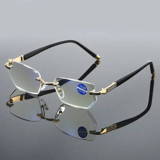 Progressive Glasses Blue Light Filter Lightweight TR90 Scratch-Resistant