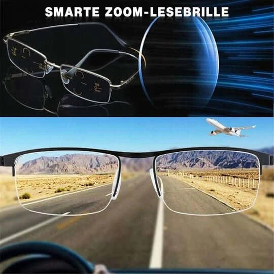 Progressive Reading Glasses Automatic Focus UV & Blue Light Filters