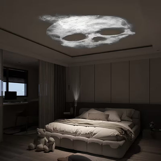 Projector Lamp Rotatable Skull Projection USB Powered
