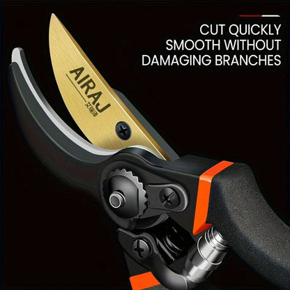 Pruning Shears Precision Steel Blade Ergonomic Non-Slip Grip