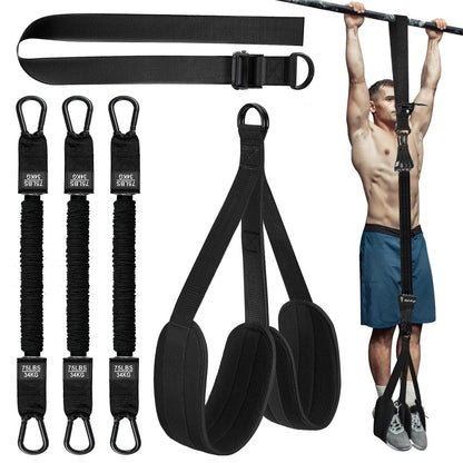 Pull-Up Assistance Band Dual Foot Support Reinforced Hooks