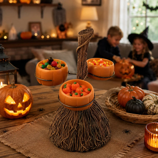 Pumpkin Bowl Stand Resin Bowls & Iron Frame
