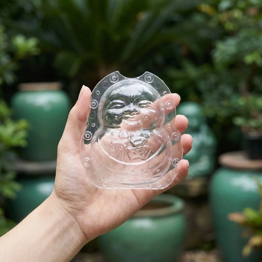 Pumpkin Carving Stencil Reusable Acrylic Buddha Face