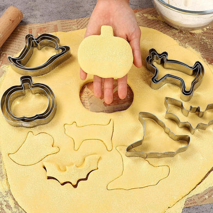 Pumpkin Cookie Cutters Stainless Steel Set of 3