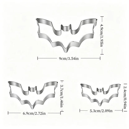 Pumpkin Cookie Cutters Stainless Steel Set of 3