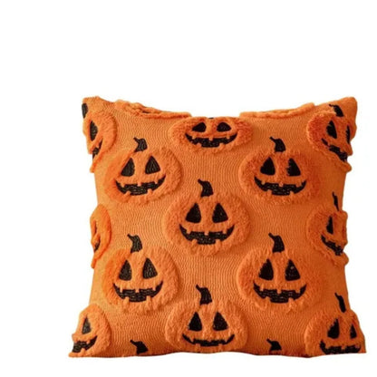 Pumpkin Cushion Cover Soft Microfiber 18 x 18 Inch Machine Washable
