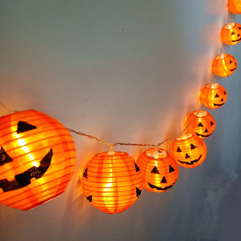 Pumpkin String Lights LED Waterproof Indoor & Outdoor