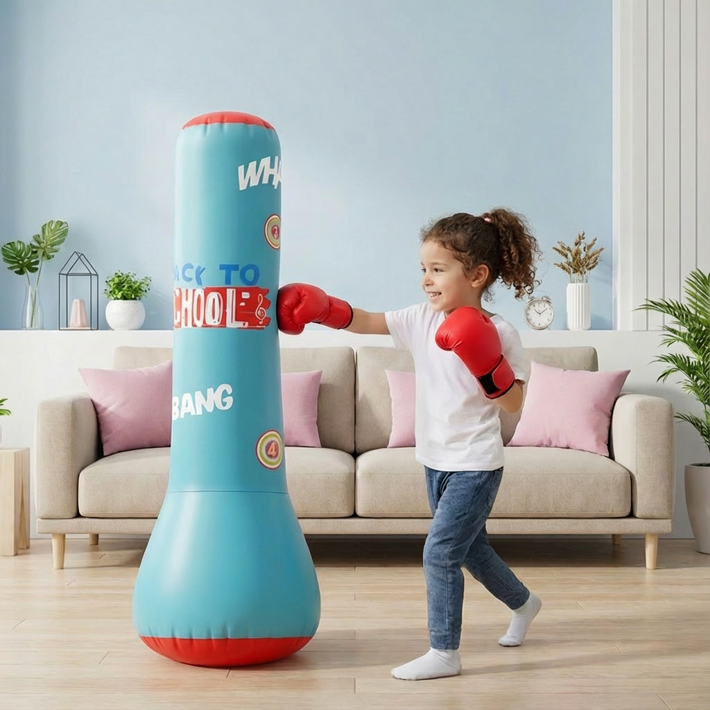 Punching Bag Kids Inflatable Padded Water Fill Base