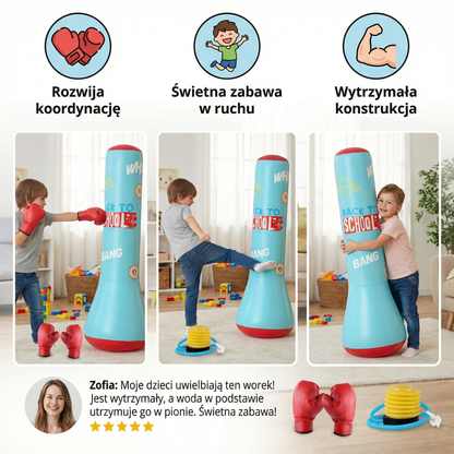 Punching Bag Kids Inflatable Padded Water Fill Base