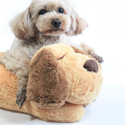 Puppy Plush Toy Simulated Heartbeat Soft & Washable Fabric