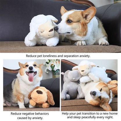 Puppy Plush Toy Simulated Heartbeat Soft & Washable Fabric