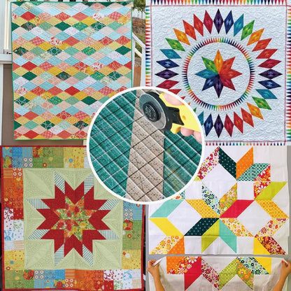 Quilt Cutting Aid Non-Slip Grip Cuts Six Strips