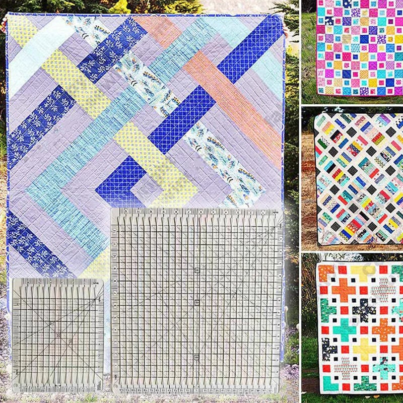 Quilt Cutting Aid Non-Slip Grip Cuts Six Strips