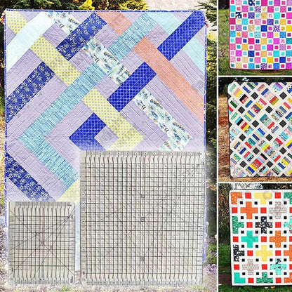 Quilt Cutting Aid Non-Slip Grip Cuts Six Strips