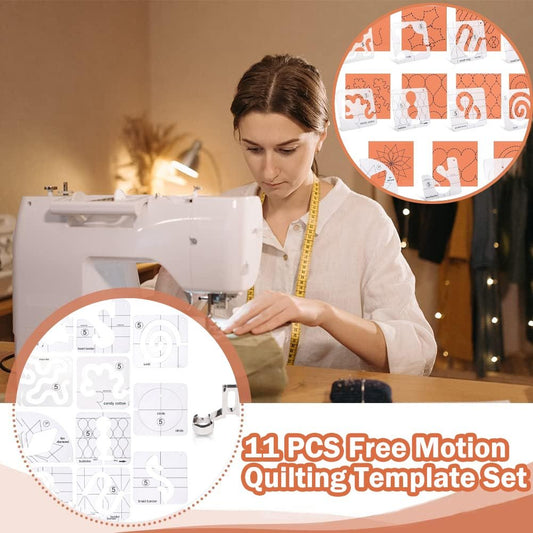Quilting Template Set 11 Acrylic Templates Stitch Guide Groove