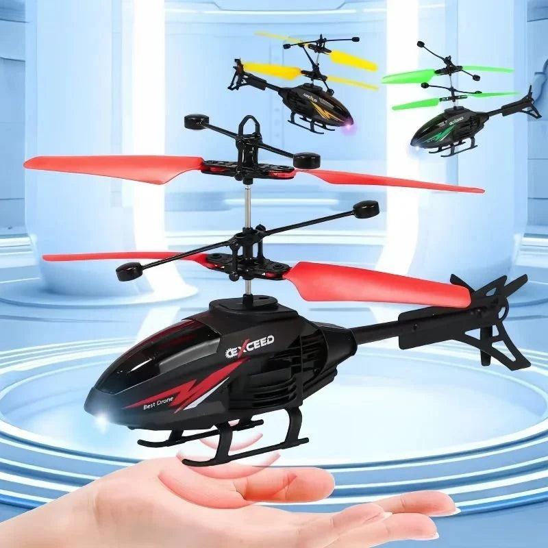 RC Helicopter Gesture & Remote Control USB Rechargeable LED Lights