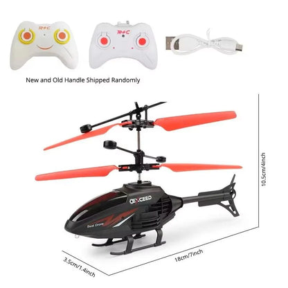 RC Helicopter Gesture & Remote Control USB Rechargeable LED Lights