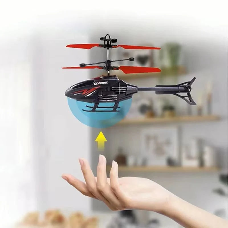 RC Helicopter Gesture & Remote Control USB Rechargeable LED Lights