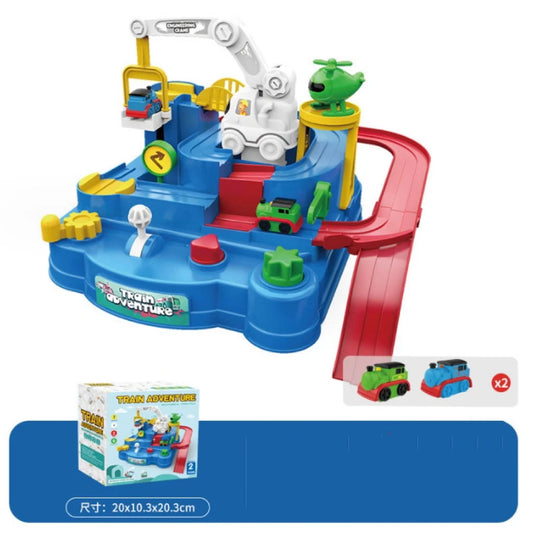Race Track Playset Multi-Level Battery-Free