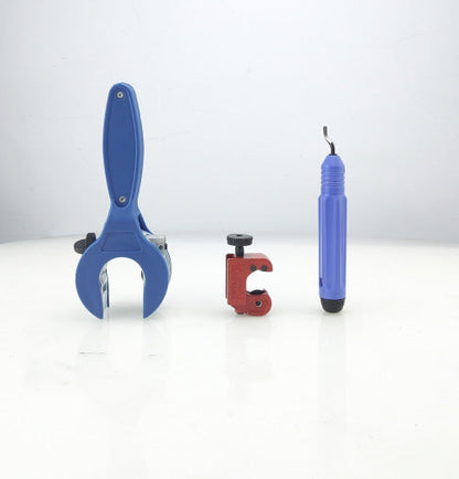 Ratchet Pipe Cutter Ergonomic Handle Replaceable Hardened Steel Blade