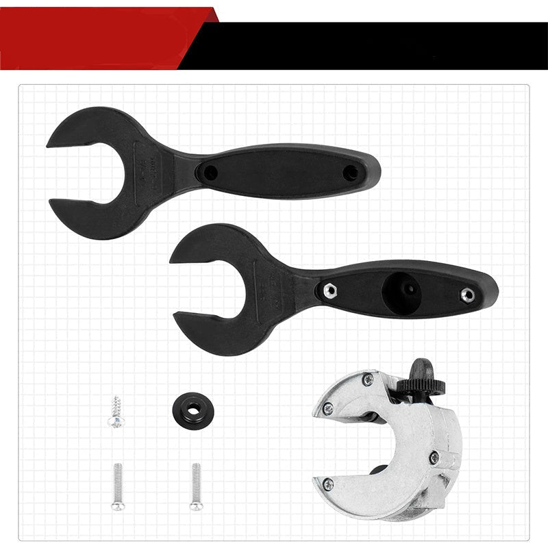 Ratchet Pipe Cutter Ergonomic Handle Replaceable Hardened Steel Blade