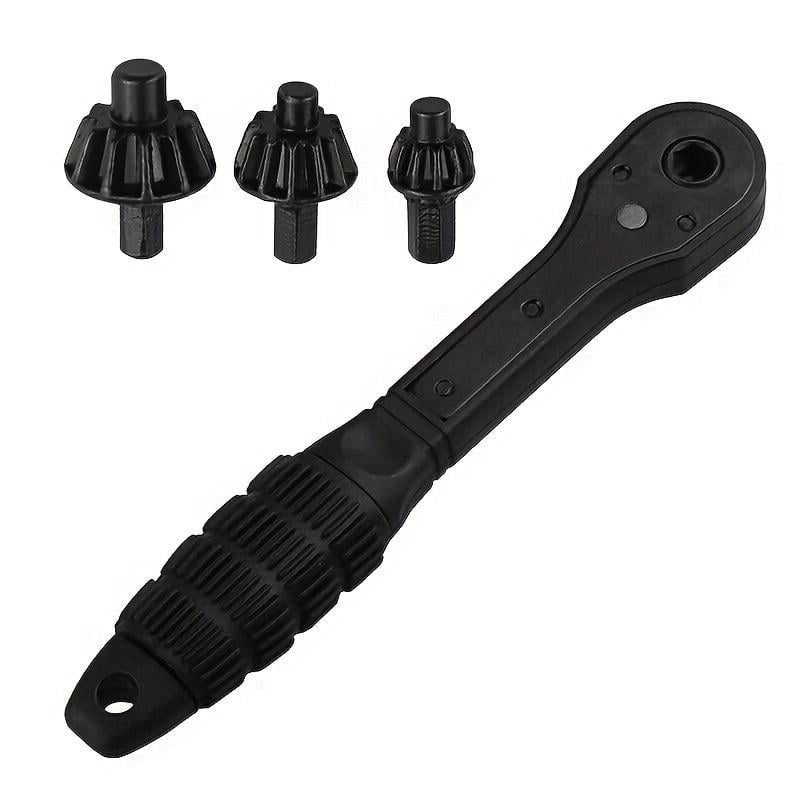 Ratchet Wrench For Drill Chucks Dual-Head Reversible Steel