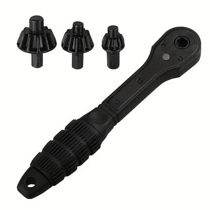 Ratchet Wrench For Drill Chucks Dual-Head Reversible Steel