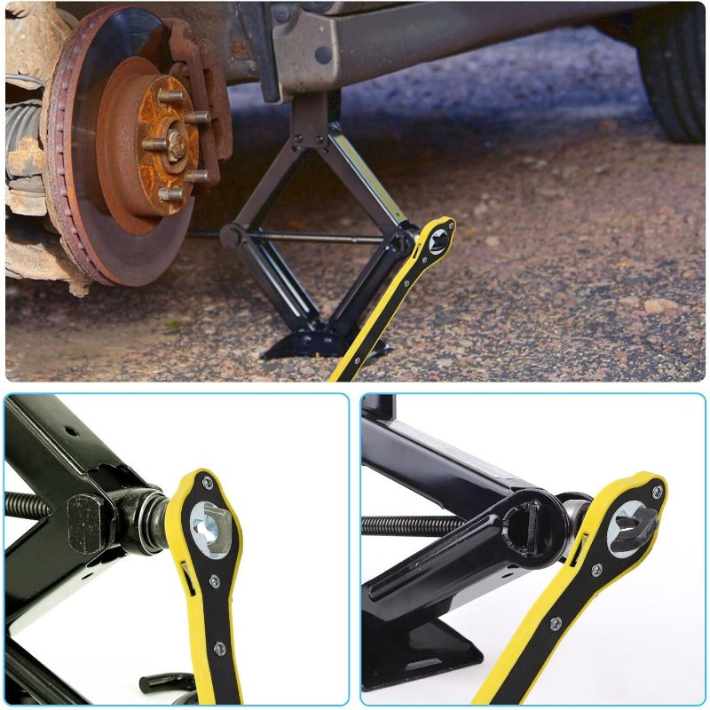 Ratchet Wrench Forged Steel 360 Degree Cross-Slot Adapter