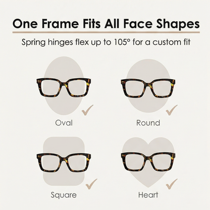 Reading Glasses Blue Light Filter & UV Protection Flexible Hinges