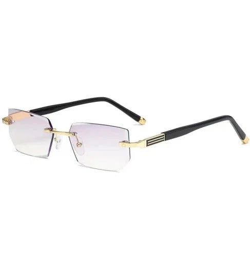 Reading Glasses Progressive Blue Light Protection Rimless Titanium