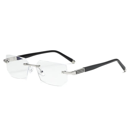 Reading Glasses Progressive Blue Light Protection Rimless Titanium