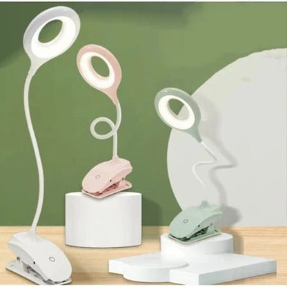 Reading Lamp Clip-On Adjustable Neck Dimmable USB Powered