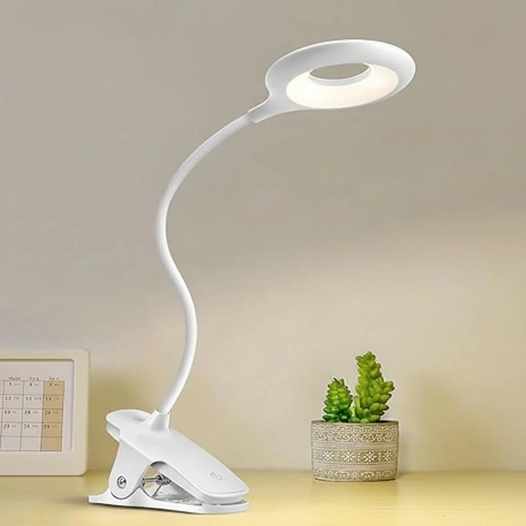 Reading Lamp Clip-On Adjustable Neck Dimmable USB Powered