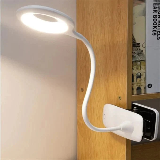 Reading Lamp Clip-On Adjustable Neck Dimmable USB Powered
