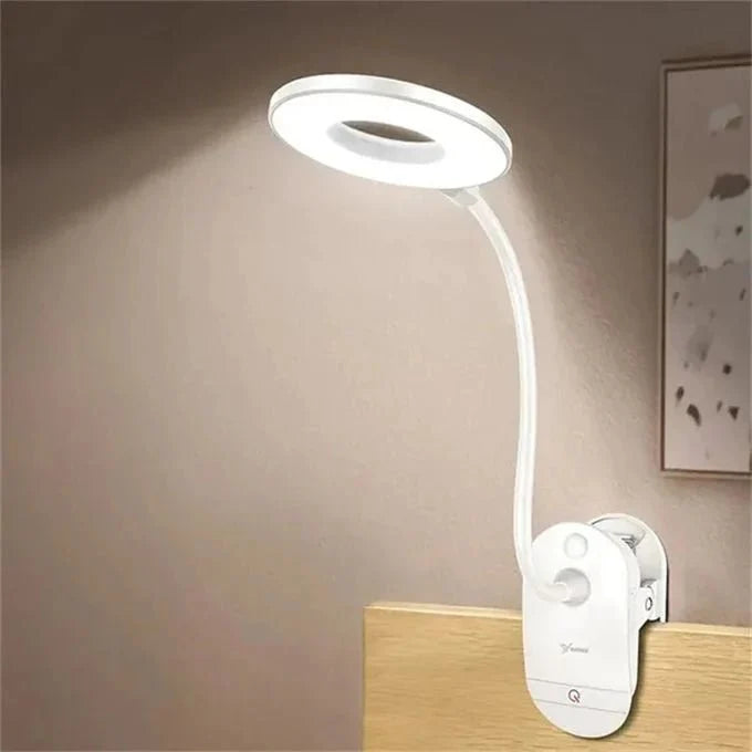 Reading Lamp Clip-On Adjustable Neck Dimmable USB Powered