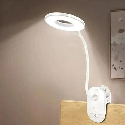 Reading Lamp Clip-On Adjustable Neck Dimmable USB Powered