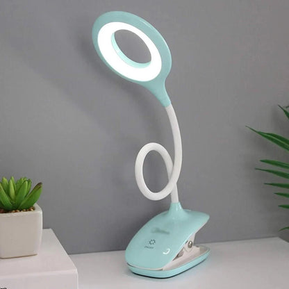 Reading Lamp Clip-On Adjustable Neck Dimmable USB Powered