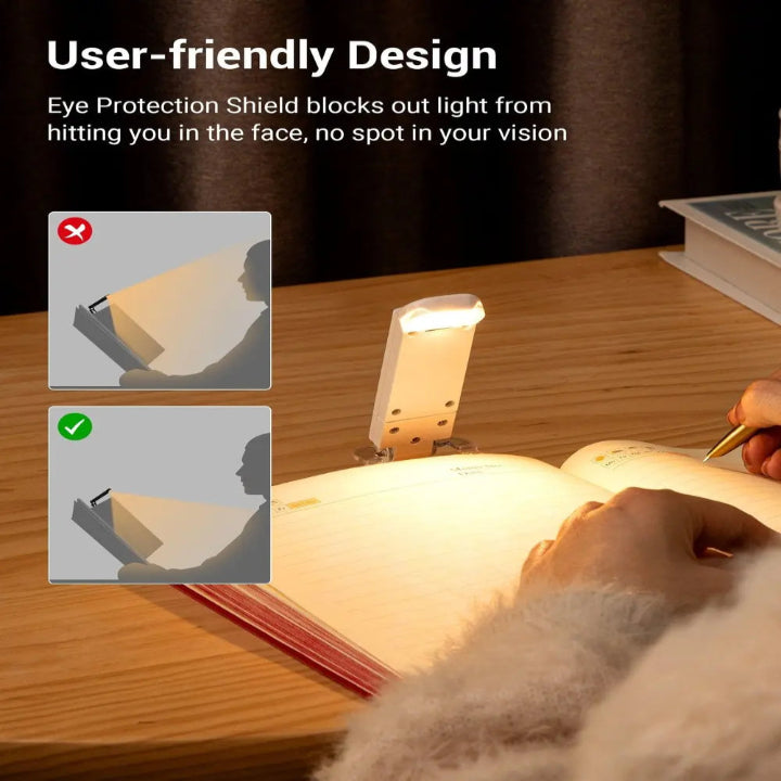 Reading Lamp USB Rechargeable Flexible Neck Warm & Bright LED