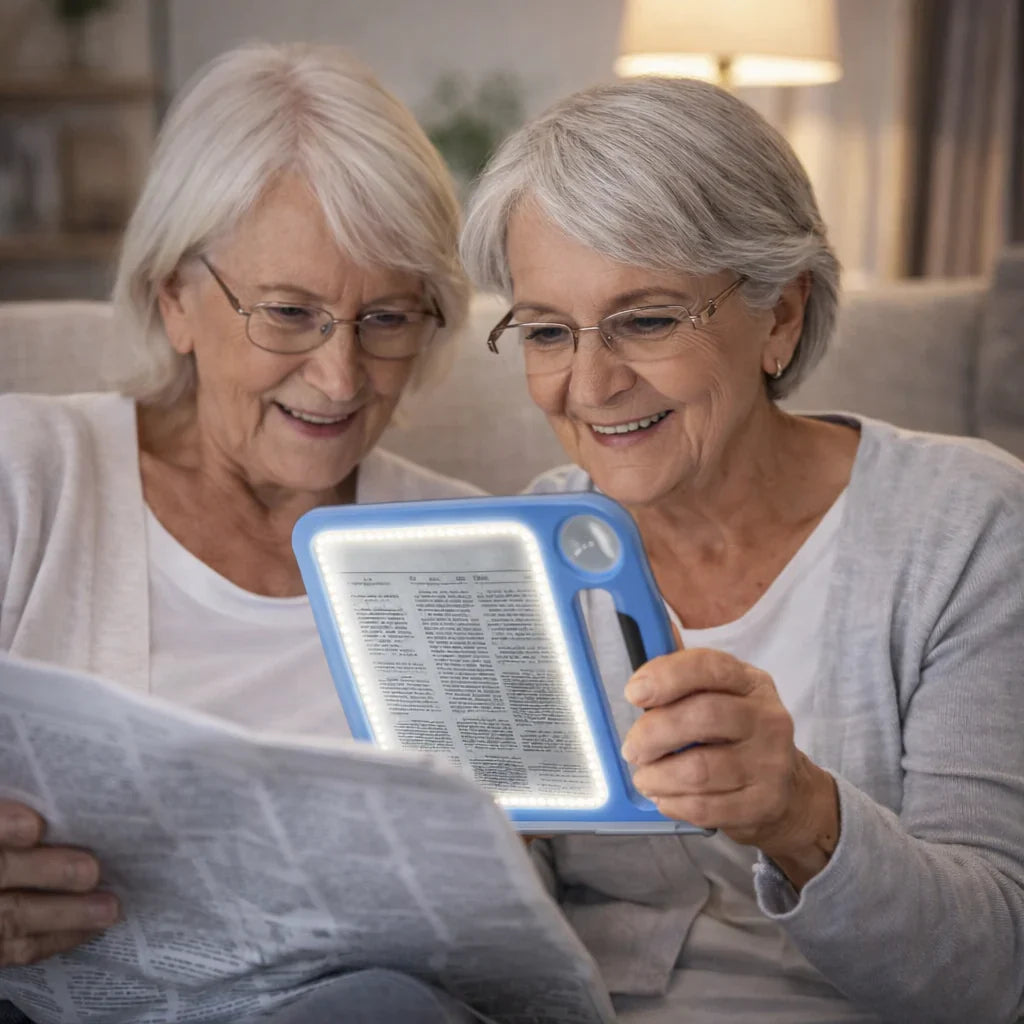 Reading Magnifier Dual 5x & 10x USB Rechargeable