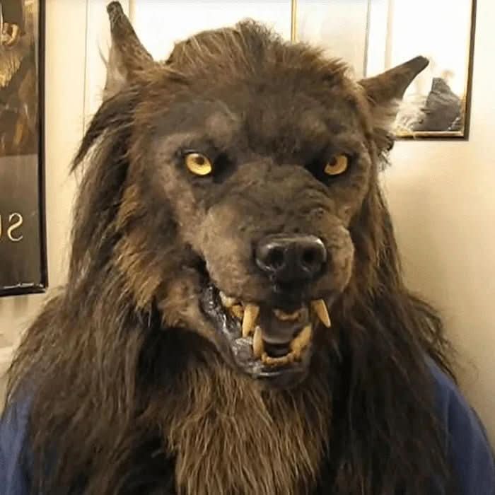 Realistic Halloween Werewolf Mask for Costume Parties