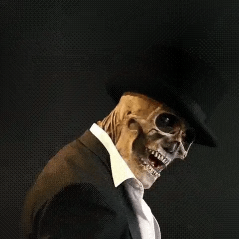 Realistic Skeleton Halloween Mask for Adults with Brains