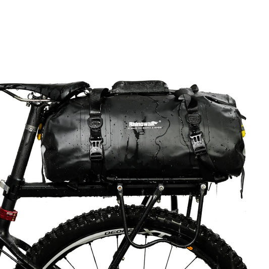 Rear Rack Bike Bag Waterproof Roll-Top 20L Capacity