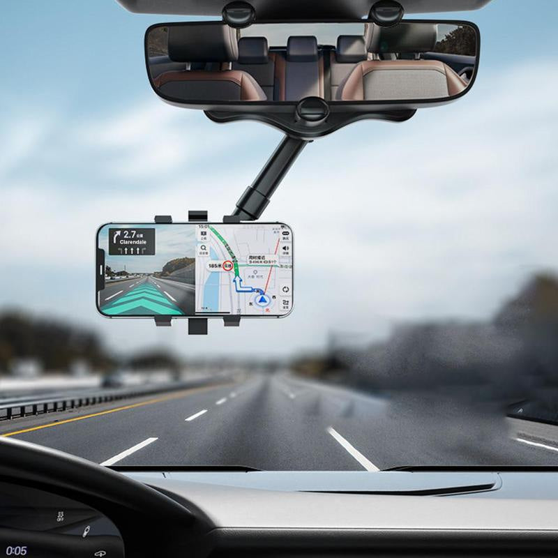 Rearview Mirror Phone Holder Rotatable & Extendable Arm